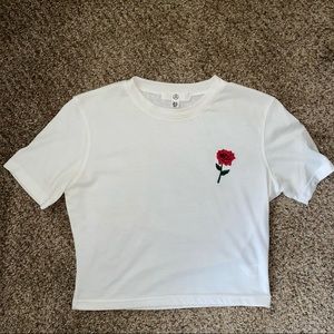 Rose Cropped Tee